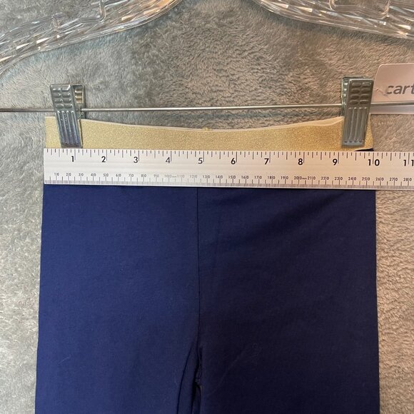 Carters Girls Glitter Star Elastic Waist Stretch Pull On Leggings 6 NWT Blue - Picture 7 of 11
